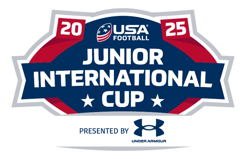 USA Football's Junior International Cup 2025 primary logo.
